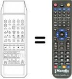 Télécommande équivalente DIGIT 2000 TLV-PIP