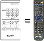 Télécommande équivalente DIGITOUCH
