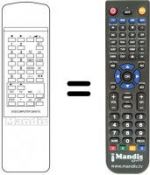 Télécommande équivalente DIGICOMPUTER 33 KEYS