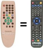 Télécommande équivalente National TU-CT20CN