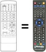 Télécommande équivalente Daewoo DMQ 2997