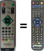 Télécommande équivalente Sunstech DTB-2200