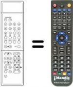 Télécommande équivalente DTV 2 DIGITAL