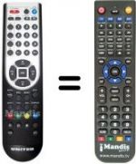 Télécommande équivalente United DVBT 9994 Z