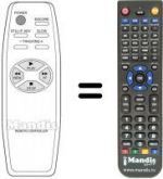 Télécommande équivalente Daewoo DVF 300