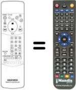 Télécommande équivalente Daewoo DVF 46