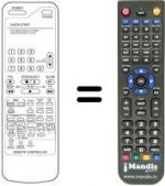 Télécommande équivalente Daewoo DVR 4167 D / P