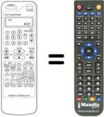 Télécommande équivalente Daewoo DVR 7375