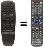 Télécommande équivalente DVD-S520