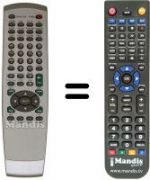 Télécommande équivalente DVD 3151