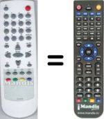 Télécommande équivalente Daewoo DTH 29