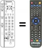 Télécommande équivalente National TX-15LT2 F