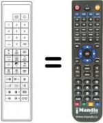Télécommande équivalente UNIVERSUM 7257777