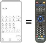 Télécommande équivalente FB 732