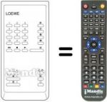 Télécommande équivalente FB 50 VCR