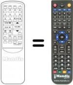 Télécommande équivalente Funai FTR9TC