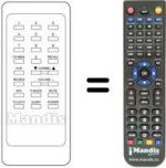 Télécommande équivalente LG CMT 9842