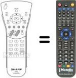 Télécommande équivalente Sharp LC 15 C2E