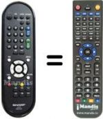 Télécommande équivalente GA 607 WJSA