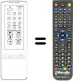 Télécommande équivalente LG GHV-1266 LR