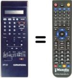 Télécommande équivalente Grundig GV-211