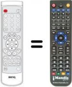 Télécommande équivalente Benq Q 150