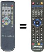 Télécommande équivalente Sinudyne 14700 (ver. 2)