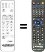 Télécommande équivalente IMC 62