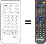 Télécommande équivalente IR 16 PROGR