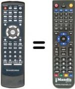Télécommande équivalente JX-1000C(2)