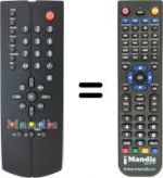 Télécommande équivalente Roadstar CTV 2834 TS / S