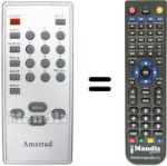 Télécommande équivalente Sansui LTV 1450