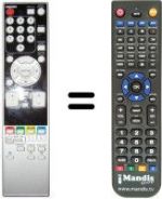 Télécommande équivalente Funai LCD-C2726