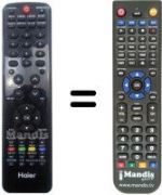 Télécommande équivalente Haier LET24T1000