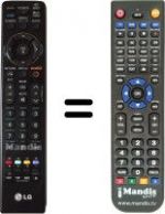 Télécommande équivalente MKJ40653831
