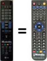 Télécommande équivalente AKB72914271