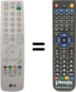 Télécommande équivalente LG 19 LU 5000