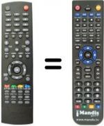 Télécommande équivalente Haier LT42M1