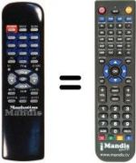 Télécommande équivalente LT 6300 PLUS MK II