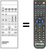 Télécommande équivalente Grundig M 70-681