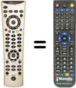 Télécommande équivalente Medion MD 41530