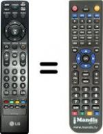 Télécommande équivalente LG 42 PG 2000
