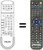 Télécommande équivalente Aristona 25 PT 481 B