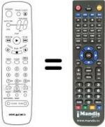 Télécommande équivalente MV 214