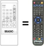Télécommande équivalente MV 213
