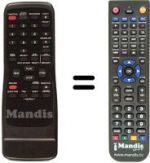 Télécommande équivalente Funai 21A-600 A