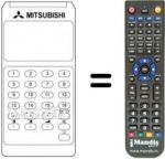 Télécommande équivalente NON TEXT