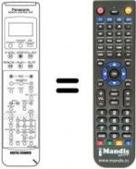 Télécommande équivalente National NV-HD100