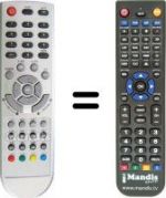 Télécommande équivalente NordMende N 2003 LBD
