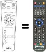 Télécommande équivalente Fujitsu PDS 4222